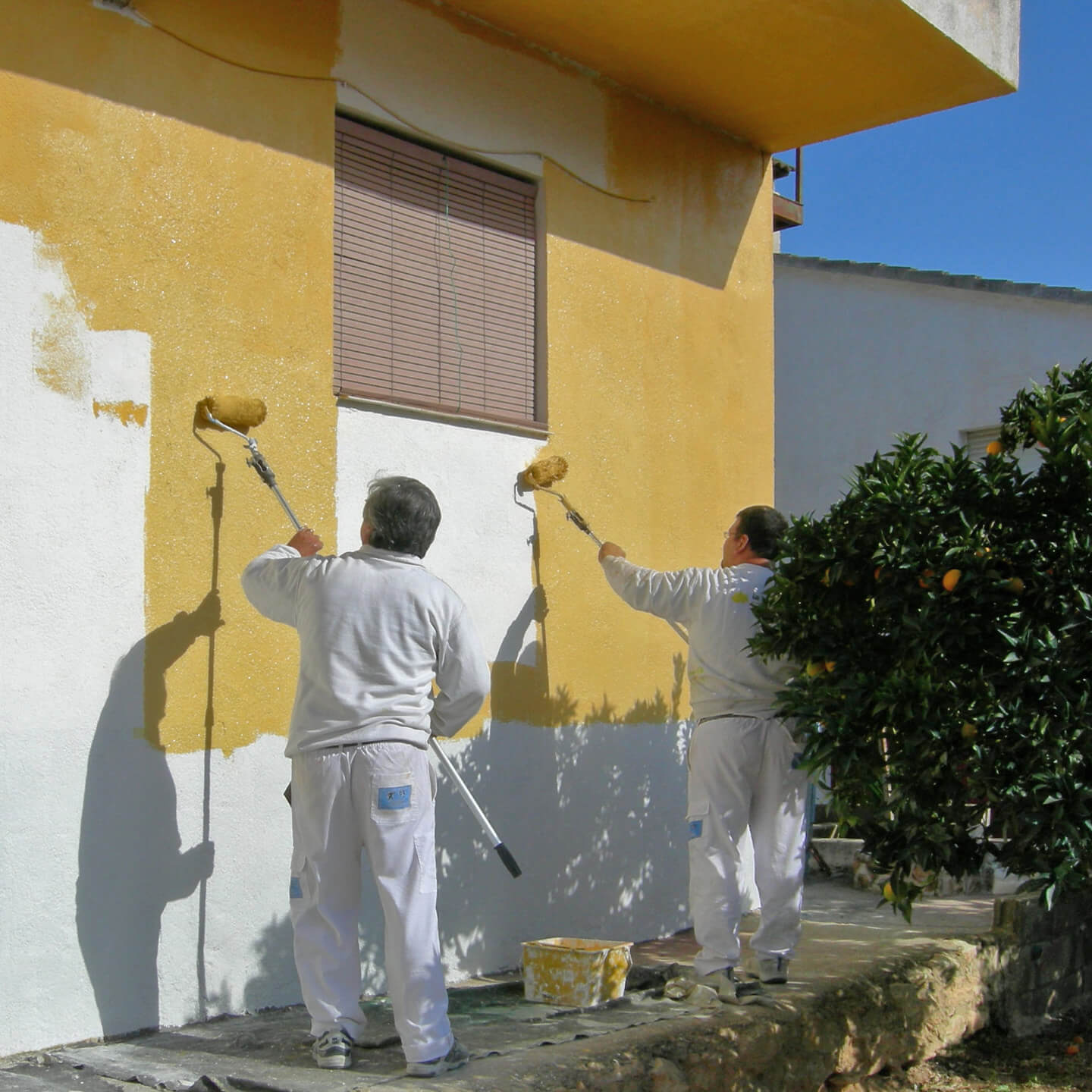 Trabajo de pintura exterior