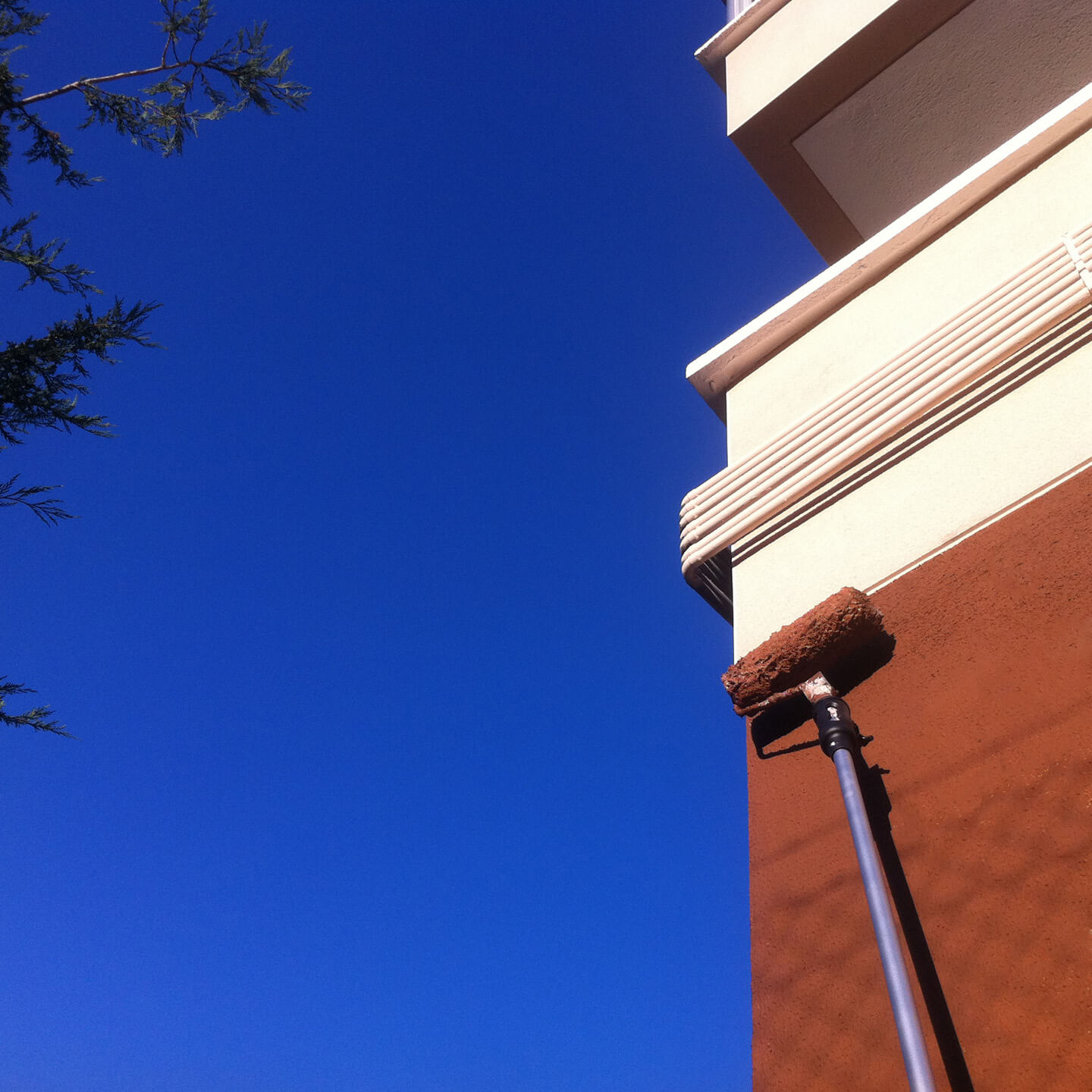 Trabajo de pintura exterior