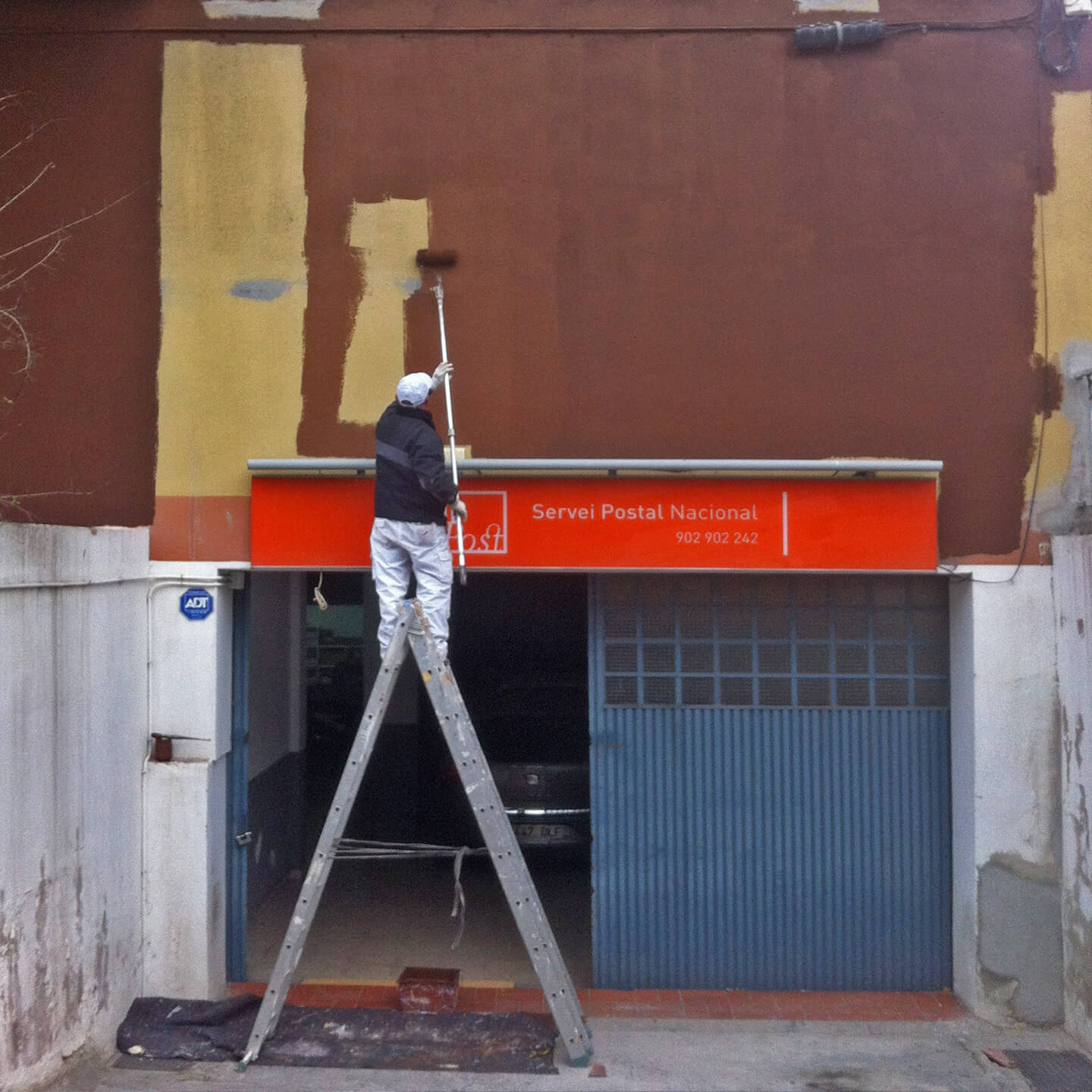 Trabajo de pintura exterior